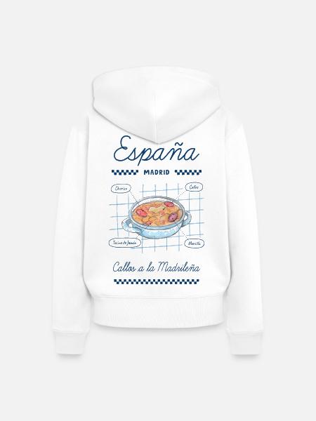 Madrider Kutteln - Frauen Premium Bio Zip Hoodie - Weiß