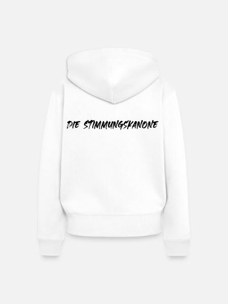 Die Stimmungskanone - Frauen Premium Bio Zip Hoodie - Weiß