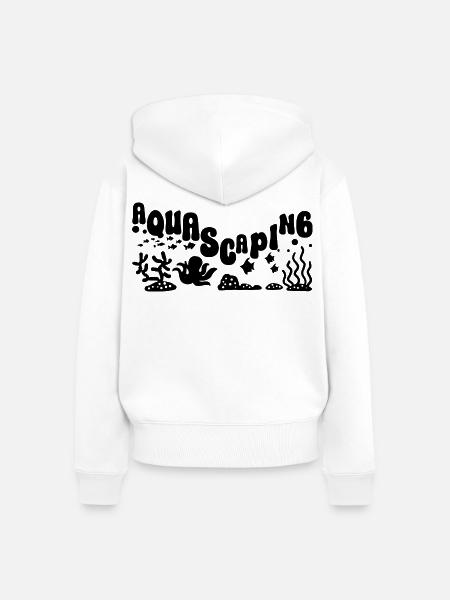 Aquarist Aquascaping Fische - Frauen Premium Bio Zip Hoodie - Weiß