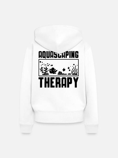 Aquarist Aquascaping Humor - Frauen Premium Bio Zip Hoodie - Weiß
