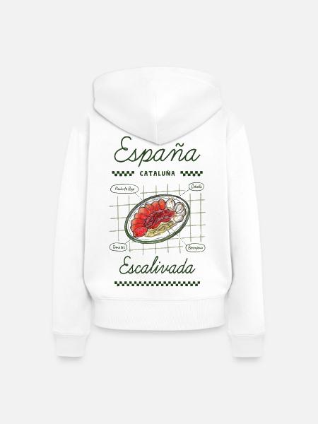 Escalivada - Frauen Premium Bio Zip Hoodie - Weiß