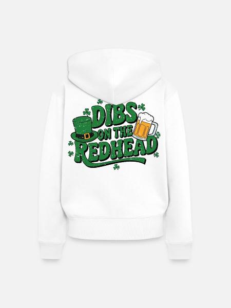 St. Patricks Irish - Frauen Premium Bio Zip Hoodie - Weiß