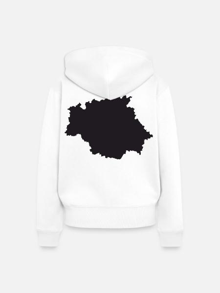 Hidalgo Humor-Geschenk-T-Shirt - Frauen Premium Bio Zip Hoodie - Weiß