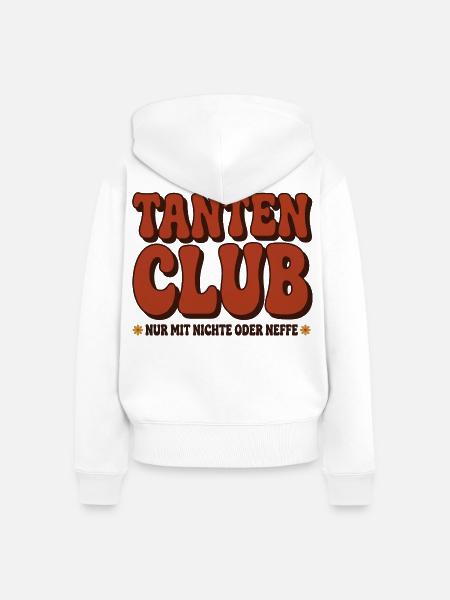 Tantenclub – Nur mit Nichte oder Neffe - Frauen Premium Bio Zip Hoodie - Weiß