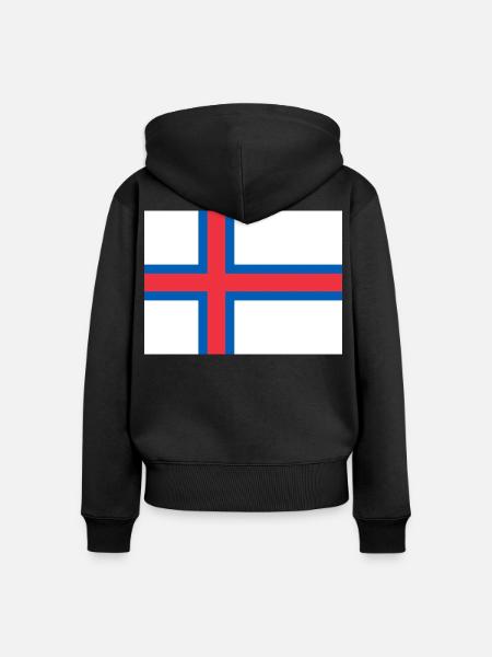 Färöer Inseln - Frauen Premium Bio Zip Hoodie - Schwarz
