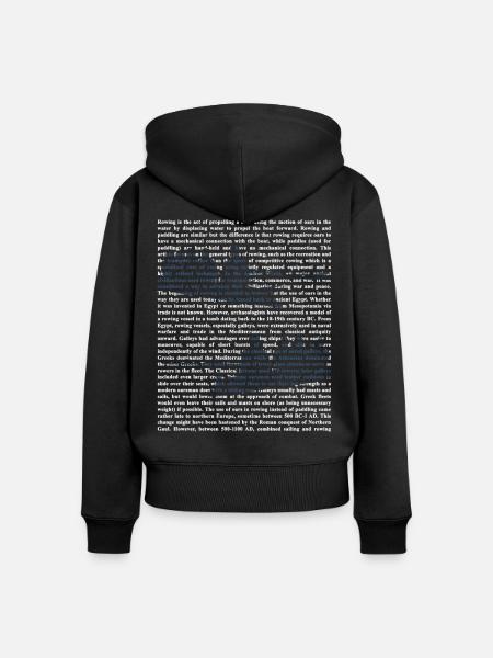 Schlagfertige Rudercrew Regatta - Frauen Premium Bio Zip Hoodie - Schwarz