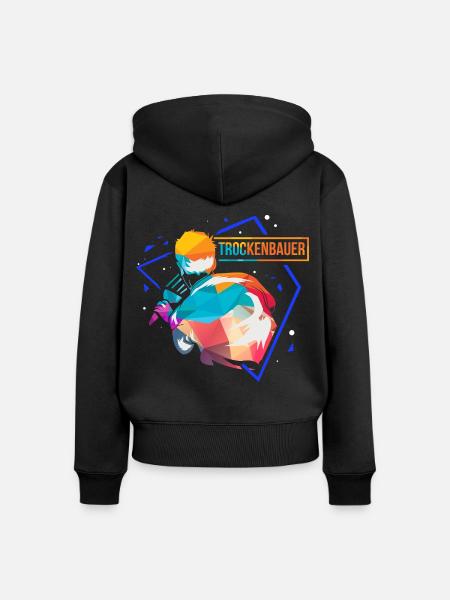 Vielseitiger Trockenbauer Innenausbau - Frauen Premium Bio Zip Hoodie - Schwarz