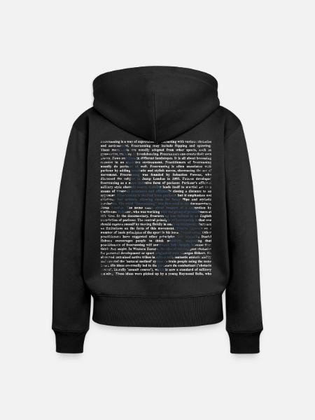 Freerunning Parkour Geschenk - Frauen Premium Bio Zip Hoodie - Schwarz