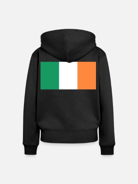 Irland - Frauen Premium Bio Zip Hoodie - Schwarz