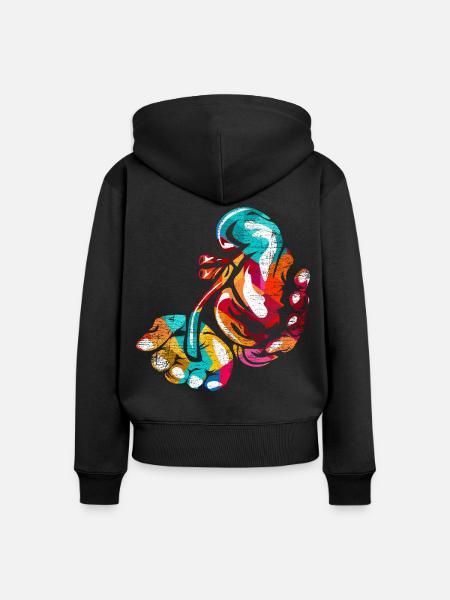 Scharfsinniger Urologe Facharzt - Frauen Premium Bio Zip Hoodie - Schwarz