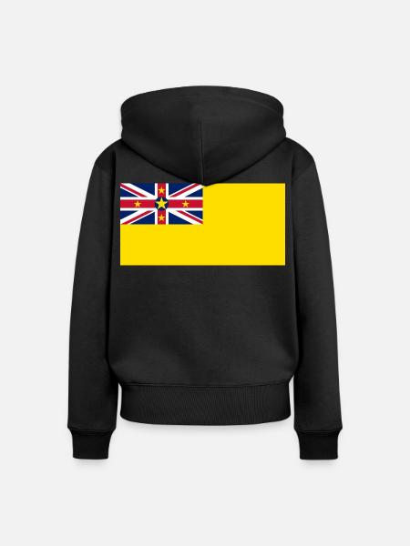 Niue - Frauen Premium Bio Zip Hoodie - Schwarz