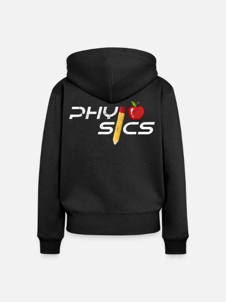 Physiker - Frauen Premium Bio Zip Hoodie - Schwarz