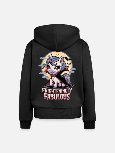 Beängstigend fabelhaft - Frauen Premium Bio Zip Hoodie - Schwarz