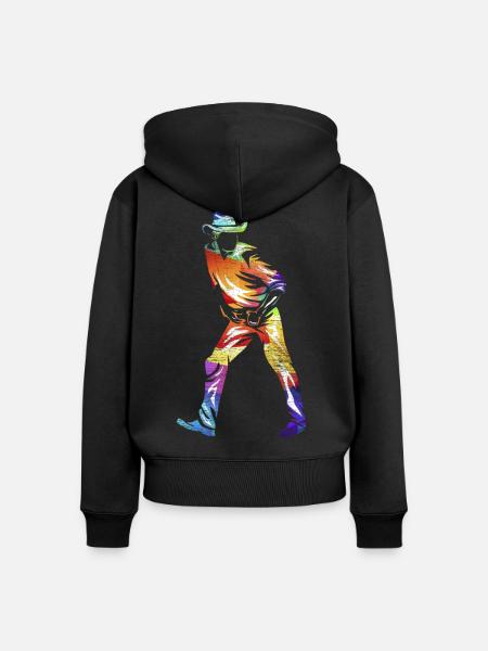 Linie Tanzen - Frauen Premium Bio Zip Hoodie - Schwarz