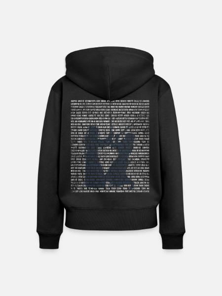 Beherzte Kendo Turnierkämpferin - Frauen Premium Bio Zip Hoodie - Schwarz