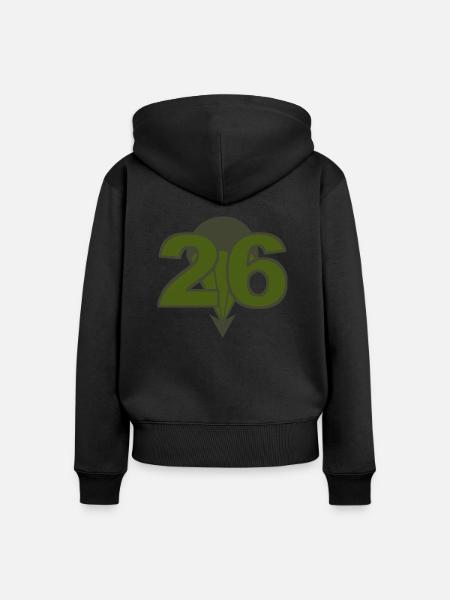 FschJgRgt 26 - Frauen Premium Bio Zip Hoodie - Schwarz