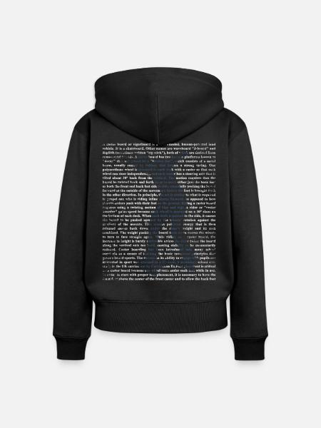 Rasanter Waveboard Straßensurfer - Frauen Premium Bio Zip Hoodie - Schwarz