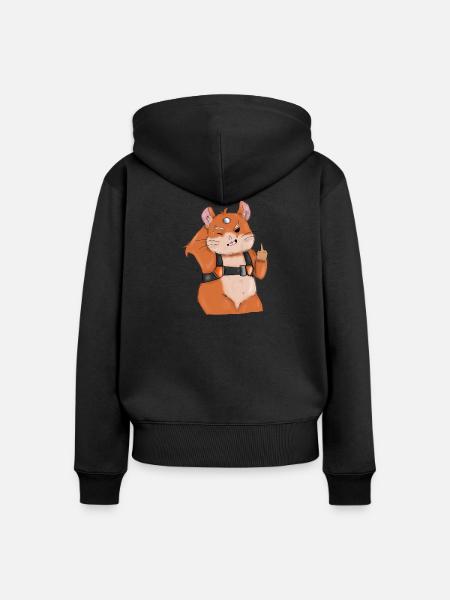 Hammond Overwatch - Frauen Premium Bio Zip Hoodie - Schwarz