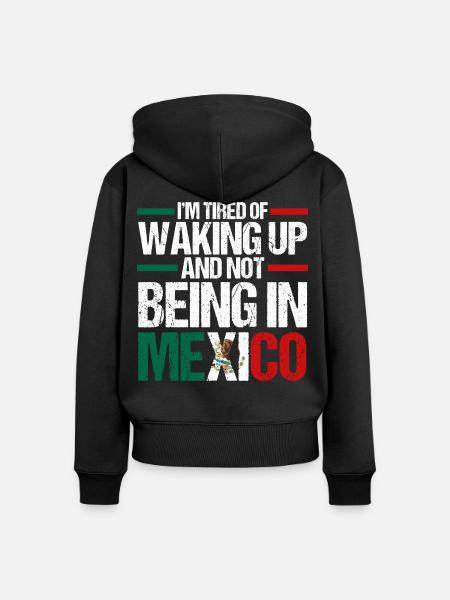 Mexican Mexico - Frauen Premium Bio Zip Hoodie - Schwarz