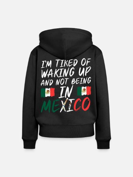 Mexican Mexico - Frauen Premium Bio Zip Hoodie - Schwarz