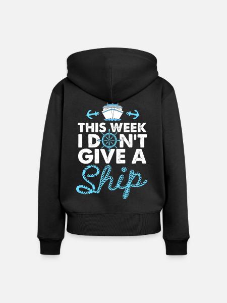 Kreuzfahrtschiff Kreuzfahrt - Frauen Premium Bio Zip Hoodie - Schwarz