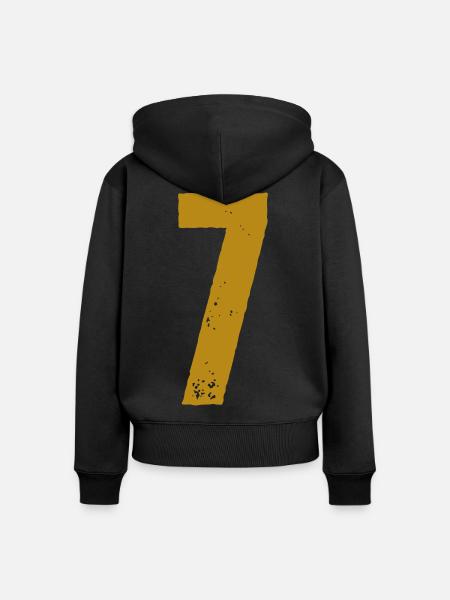 7 - Frauen Premium Bio Zip Hoodie - Schwarz
