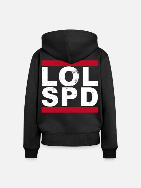 LOL SPD - Frauen Premium Bio Zip Hoodie - Schwarz