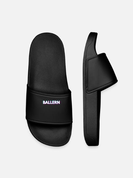 Ballern Techno Rave Raver - Kinder Badelatschen - Schwarz