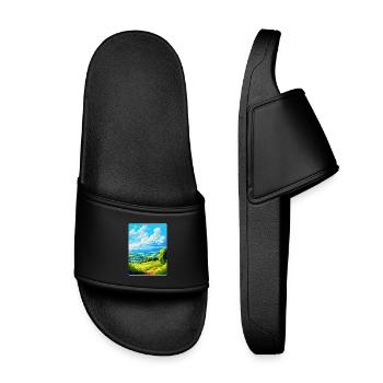 Upper Palatinate Germany Vintage Travel Poster WPA - Kids’ Pool Sliders - black - Front