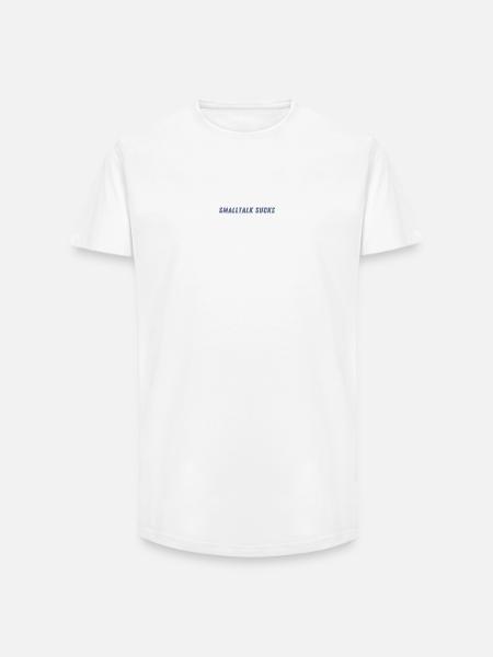 SMALLTALK SUCKS - Spread it! - Long Fit Männer T-Shirt - Weiß