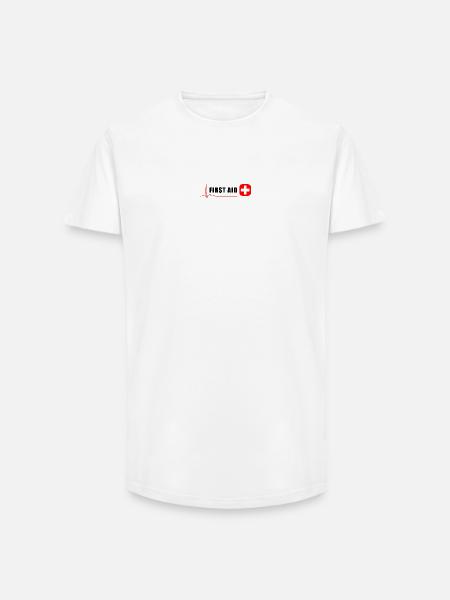 ERSTE HILFE - Long Fit Männer T-Shirt - Weiß