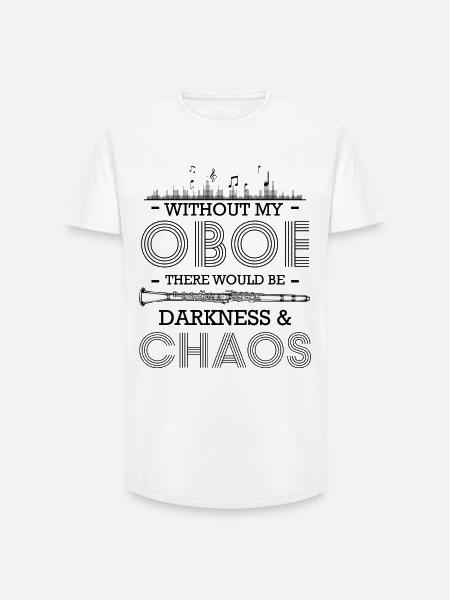 hautbois - T-shirt coupe longue homme - blanc
