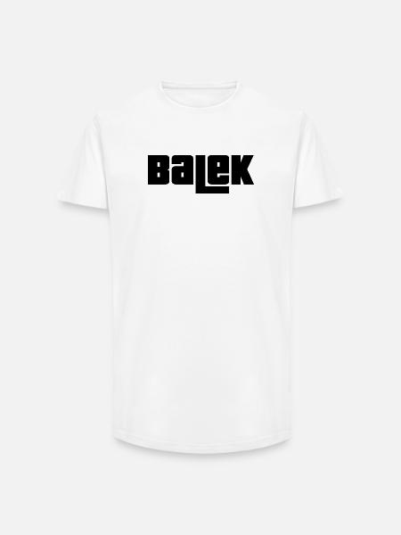 Balek - T-shirt coupe longue homme - blanc
