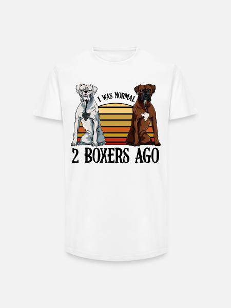 boxer - Long Fit Men's T-Shirt - white