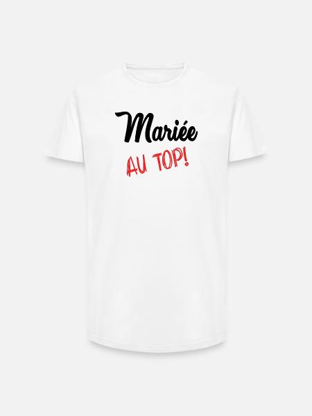 FUTURE MARIEE - T-shirt coupe longue homme - blanc