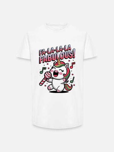 Fa-la-la-la Fabulous! - Long Fit Men's T-Shirt - white