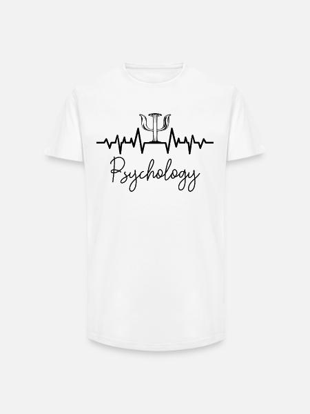 psychologue - T-shirt coupe longue homme - blanc
