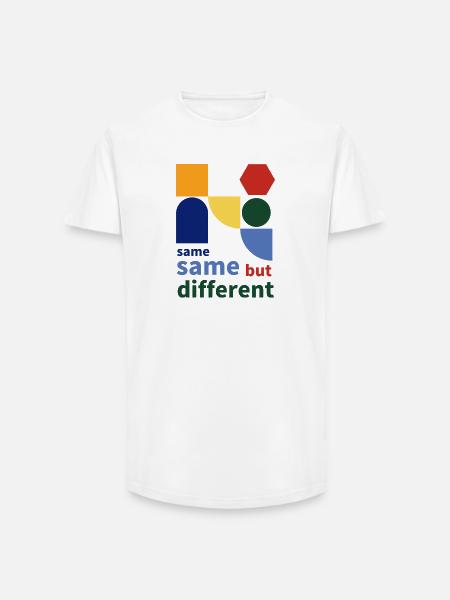 same same but different - Long Fit Männer T-Shirt - Weiß