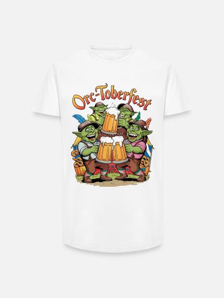 Orc-toberfest - T-shirt coupe longue homme - blanc