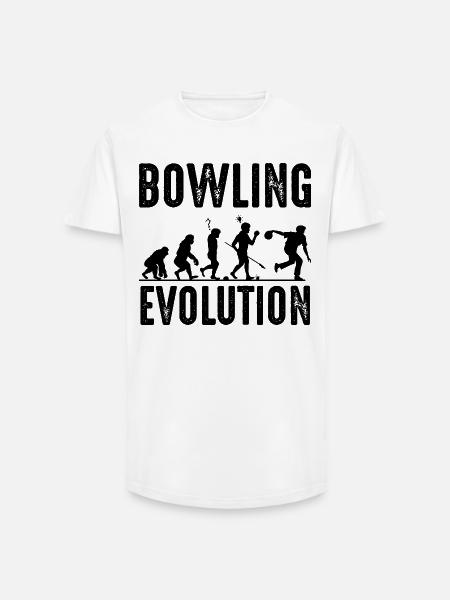 Bowling - T-shirt coupe longue homme - blanc