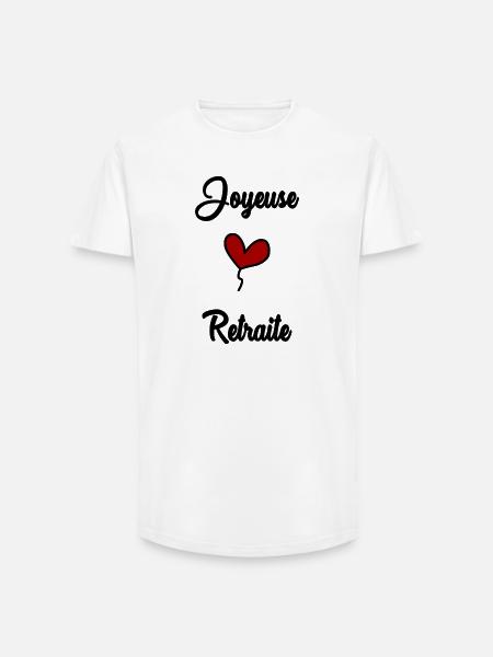 HAPPY RETIREMENT - Long Fit Men's T-Shirt - white