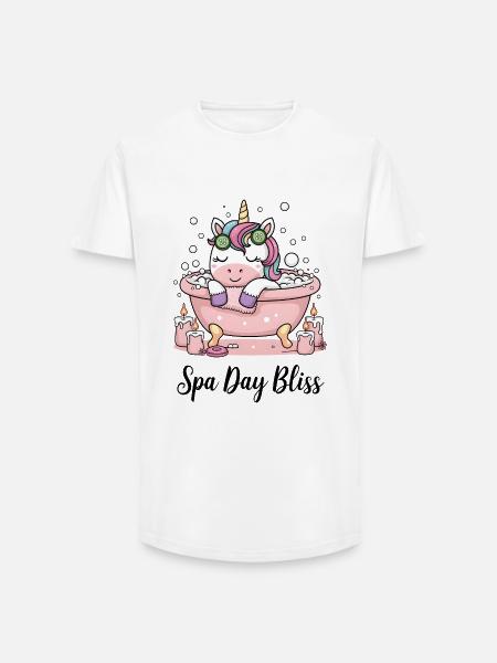 Spa Day Bliss. - Long Fit Men's T-Shirt - white