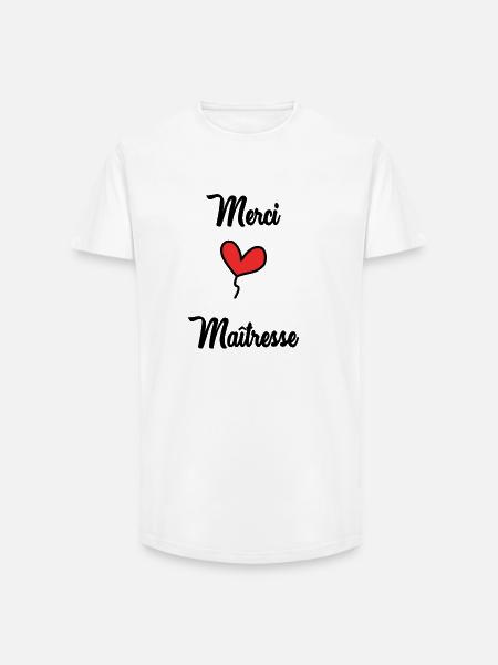VIELEN DANK. GELIEBTE - Long Fit Männer T-Shirt - Weiß