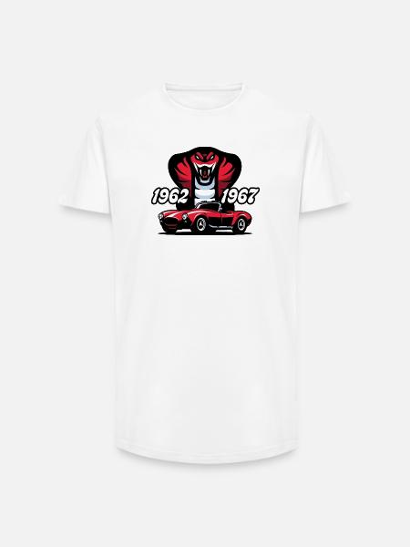 The Red Snake - Long Fit Men's T-Shirt - white
