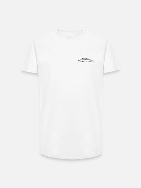 feather - Long Fit Men's T-Shirt - white