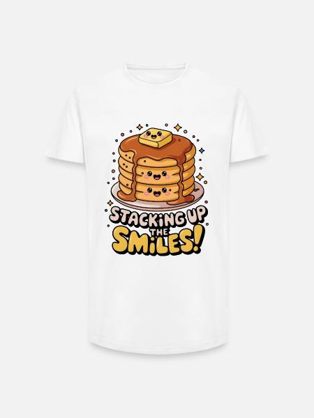 Staking Up The Smiles! - Long Fit Men's T-Shirt - white