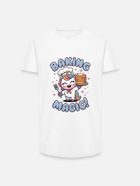 Baking Magic! - Long Fit Men's T-Shirt - white