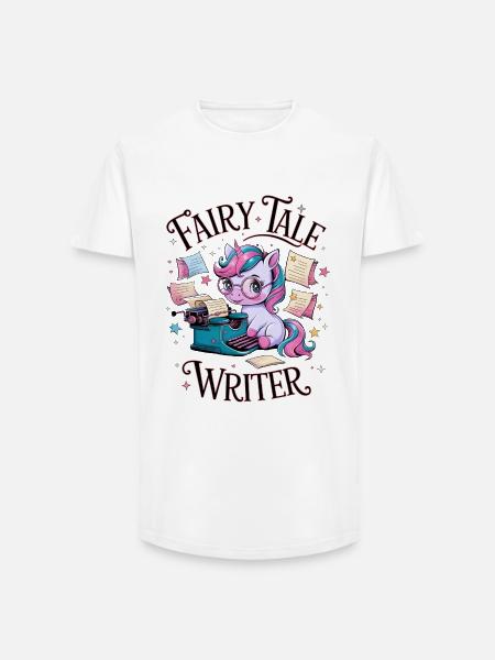 Fairy Tale Writer - Long Fit Men's T-Shirt - white