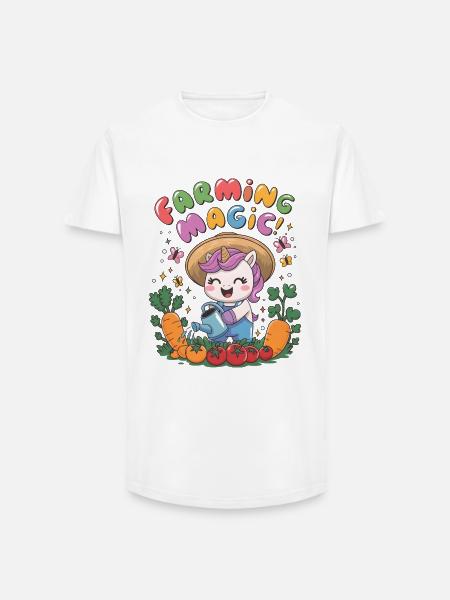 Farming Magic! - Long Fit Men's T-Shirt - white