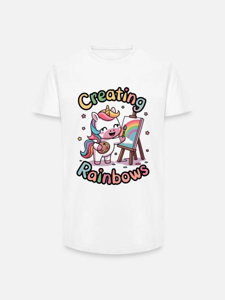 Creating Rainbows - Long Fit Men's T-Shirt - white